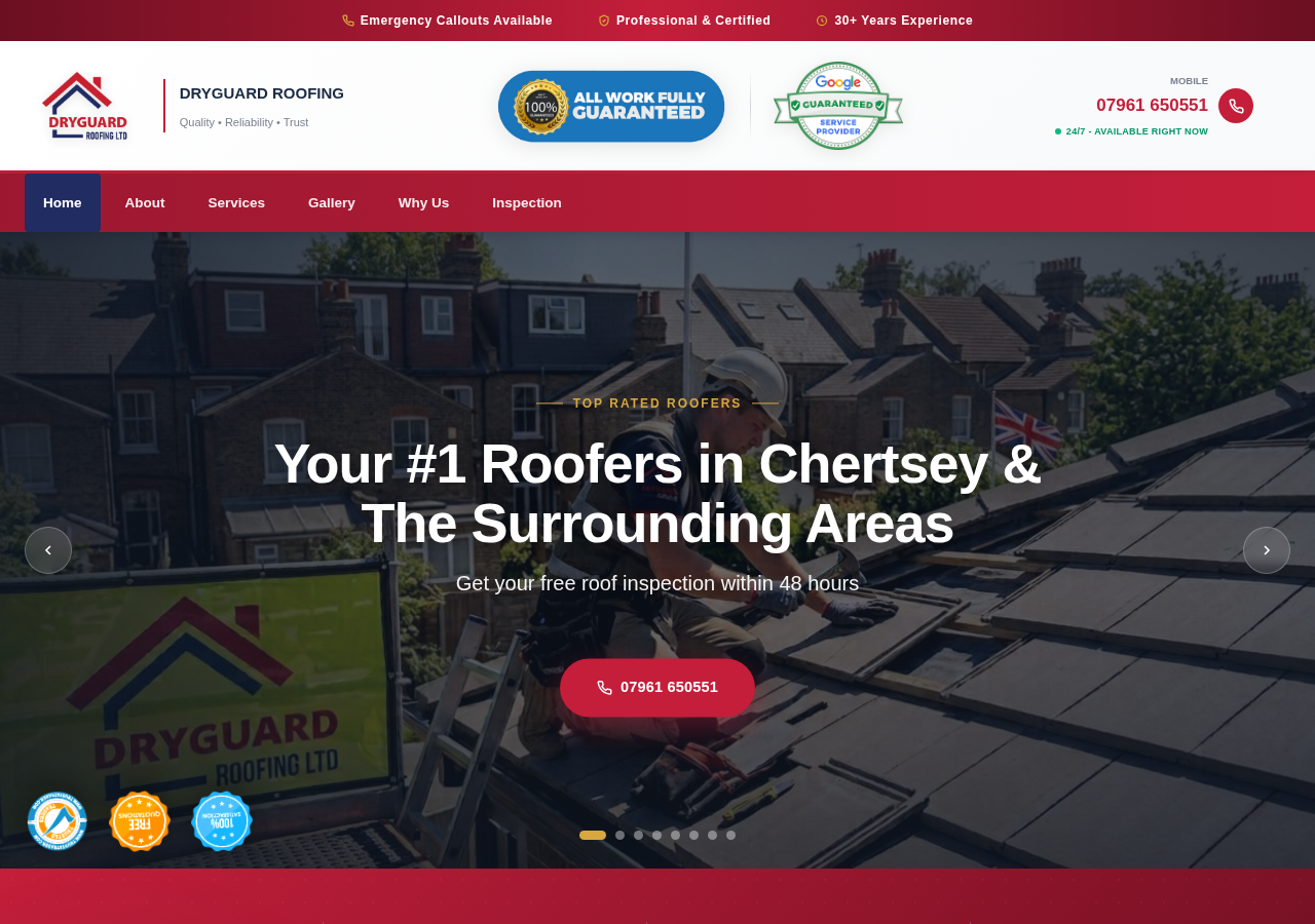 Dryguard Roofing Ltd website preview